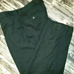 Lauren Ralph Lauren LRL Wool Black baggy cropped Trousers size 34x25